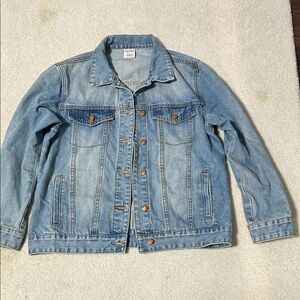 Universal Thread Light Blue Embroidered Denim Jacket